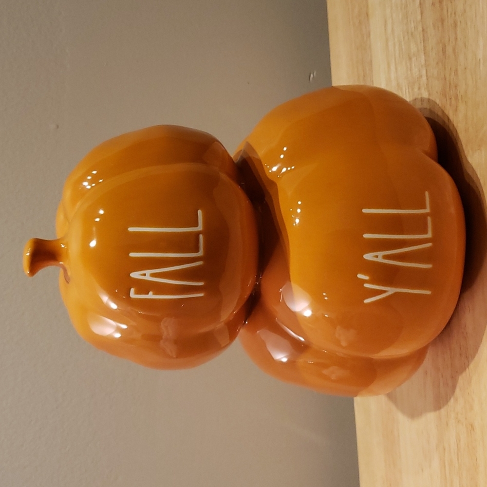 Rae dunn Orange Stacked Fall Y'all Pumpkin